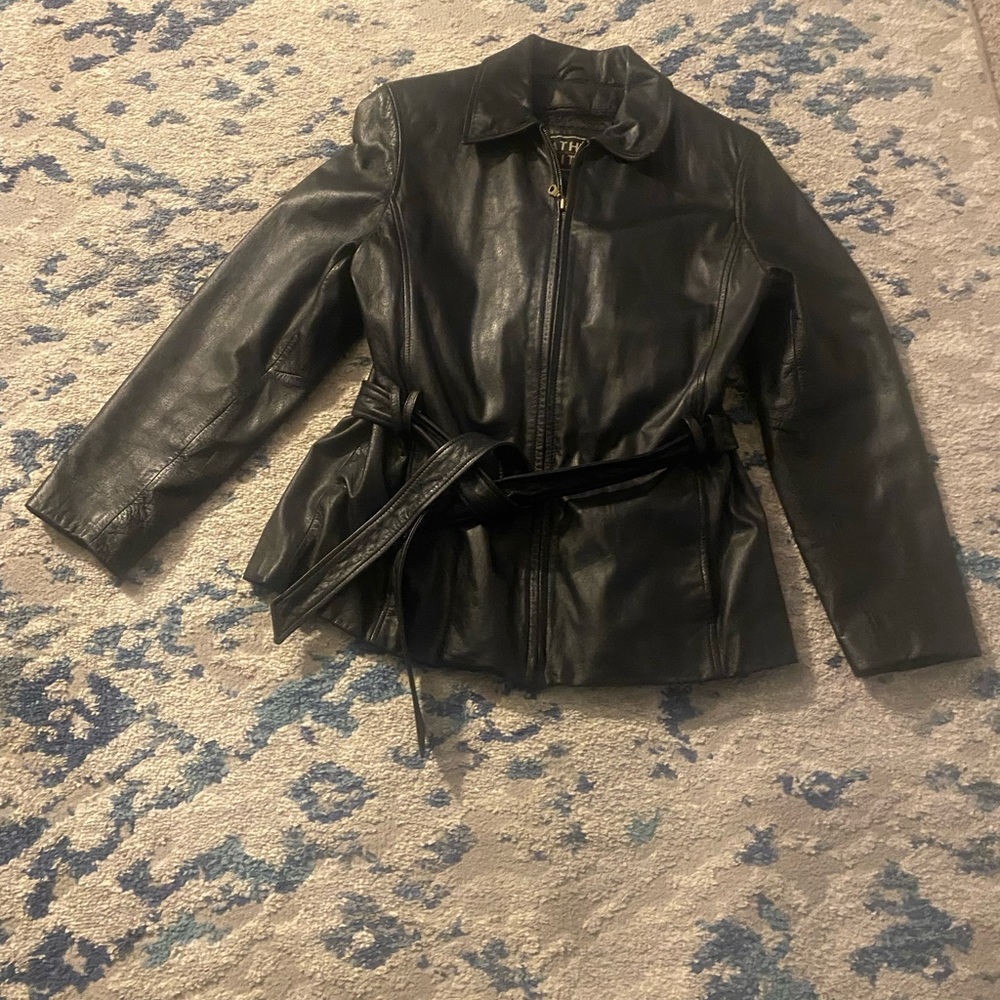 Leather Limited Vintage Jacket, Pre Owned